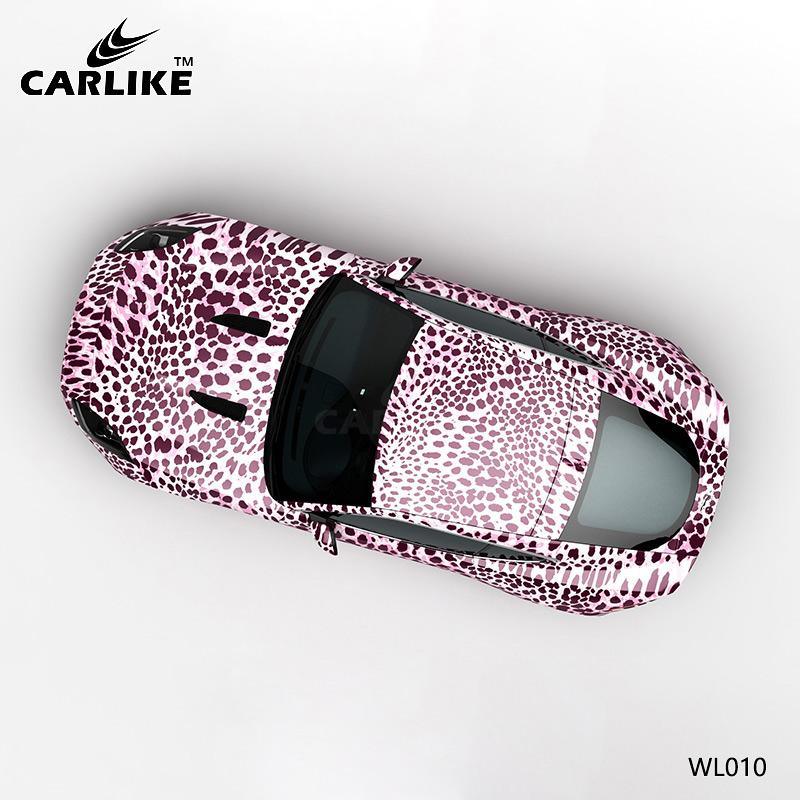 CARLIKE CL-WL010 Pattern Pink Leopard High-precision Printing Customized Car Vinyl Wrap - CARLIKE WRAP