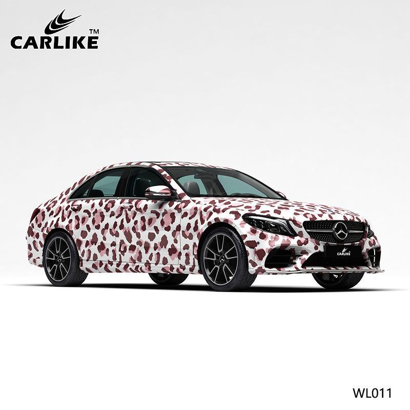 CARLIKE CL-WL011 Pattern Pink Leopard High-precision Printing Customized Car Vinyl Wrap - CARLIKE WRAP