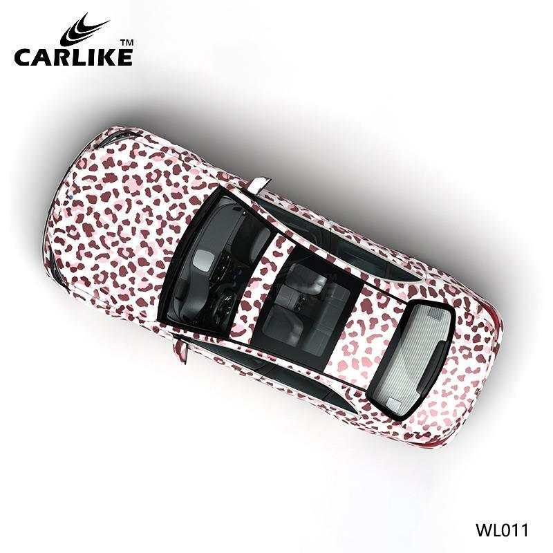 CARLIKE CL-WL011 Pattern Pink Leopard High-precision Printing Customized Car Vinyl Wrap - CARLIKE WRAP