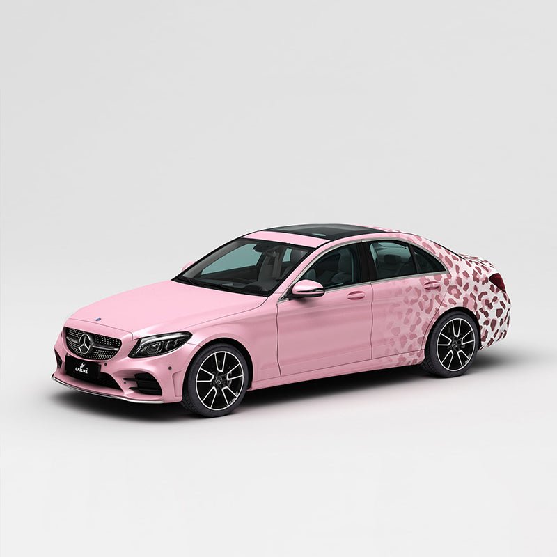 CARLIKE CL-WL012 Pattern Gradient Pink Leopard High-precision Printing Customized Car Vinyl Wrap - CARLIKE WRAP
