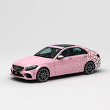 CARLIKE CL-WL012 Pattern Gradient Pink Leopard High-precision Printing Customized Car Vinyl Wrap - CARLIKE WRAP
