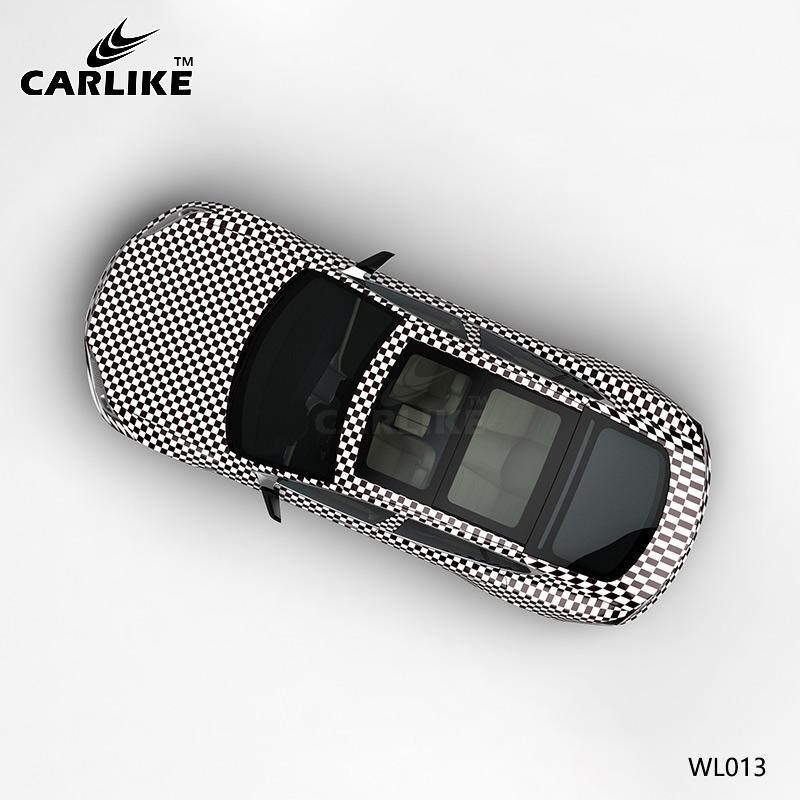 CARLIKE CL-WL013 Pattern Black and White Grid High-precision Printing Customized Car Vinyl Wrap - CARLIKE WRAP