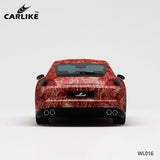 CARLIKE CL-WL016 Pattern Red Gold Flower High-precision Printing Customized Car Vinyl Wrap - CARLIKE WRAP