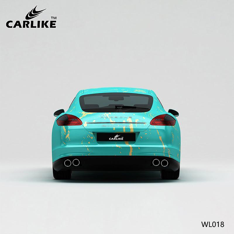 CARLIKE CL-WL018 Pattern Gold Foil Embellishment High-precision Printing Customized Car Vinyl Wrap - CARLIKE WRAP