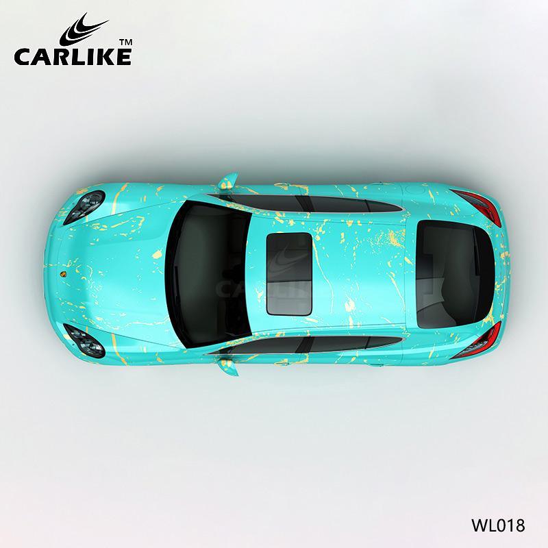CARLIKE CL-WL018 Pattern Gold Foil Embellishment High-precision Printing Customized Car Vinyl Wrap - CARLIKE WRAP