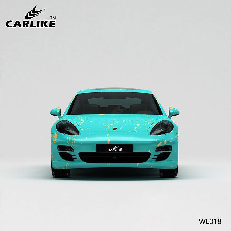 CARLIKE CL-WL018 Pattern Gold Foil Embellishment High-precision Printing Customized Car Vinyl Wrap - CARLIKE WRAP