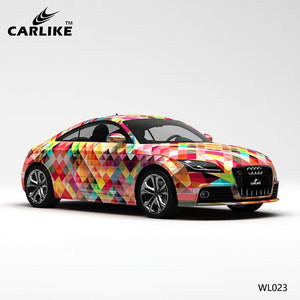 CARLIKE CL-WL023 Pattern Colorful Squares High-precision Printing Customized Car Vinyl Wrap - CARLIKE WRAP
