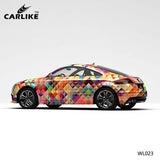 CARLIKE CL-WL023 Pattern Colorful Squares High-precision Printing Customized Car Vinyl Wrap - CARLIKE WRAP