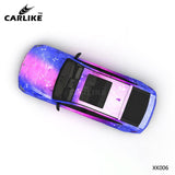 CARLIKE CL-XK006 Pattern Blue Pink Starry Sky High-precision Printing Customized Car Vinyl Wrap - CARLIKE WRAP