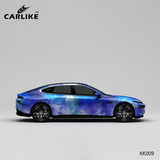 CARLIKE CL-XK009 Pattern Blue Starry Sky High-precision Printing Customized Car Vinyl Wrap - CARLIKE WRAP