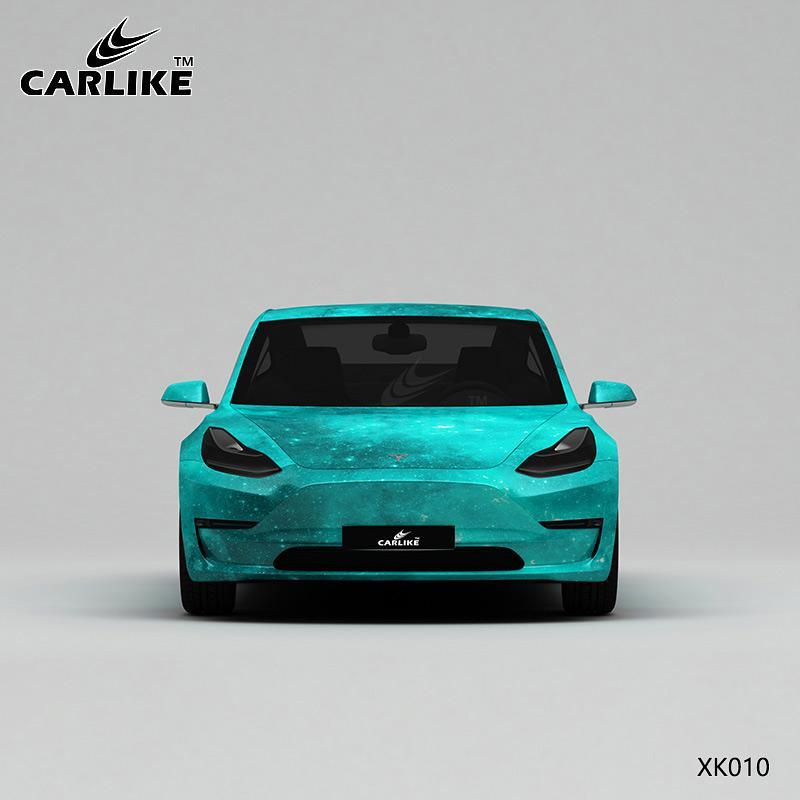 CARLIKE CL-XK010 Pattern Green Starry Sky High-precision Printing Customized Car Vinyl Wrap - CARLIKE WRAP
