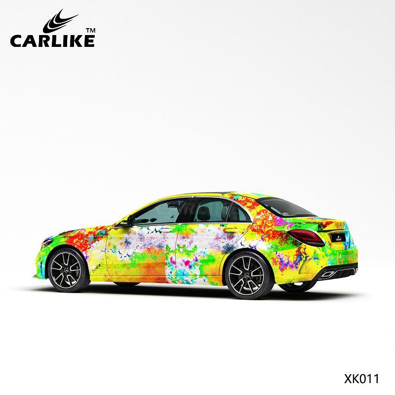 CARLIKE CL-XK011 Pattern Green Starry Sky High-precision Printing Customized Car Vinyl Wrap - CARLIKE WRAP