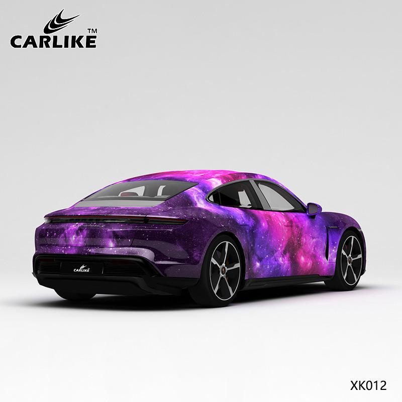 CARLIKE CL-XK012 Pattern Purple Pink Starry Sky High-precision Printing Customized Car Vinyl Wrap - CARLIKE WRAP