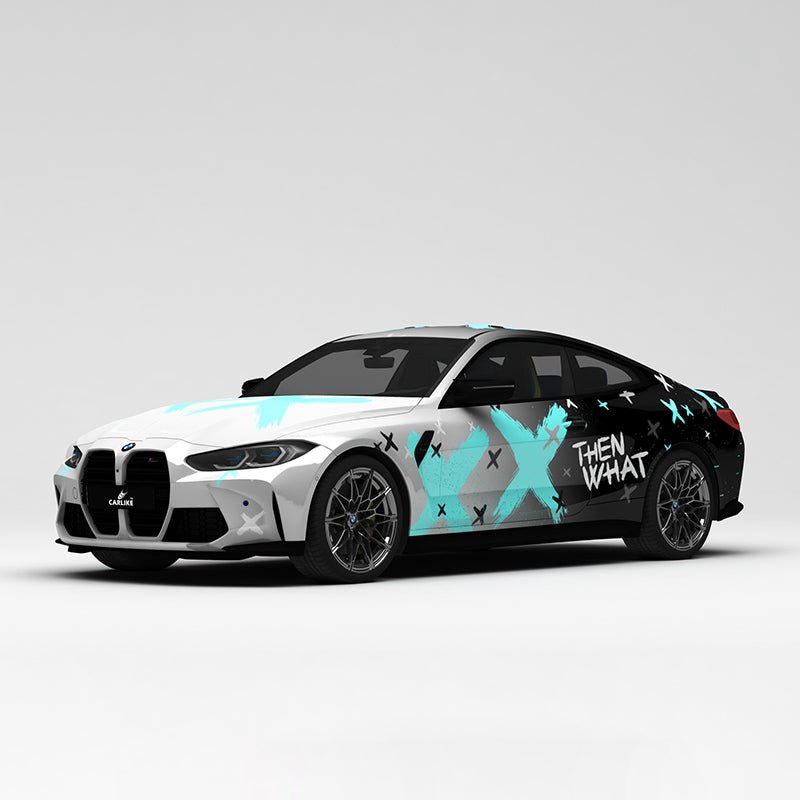 CARLIKE CL-ZS001 Pattern Gradual Splash Ink Battle Damage High-precision Printing Customized Car Vinyl Wrap - CARLIKE WRAP