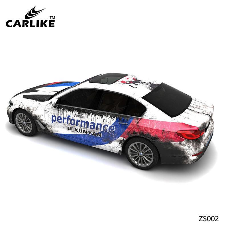 CARLIKE CL-ZS002 Pattern Biochemical Police High-precision Printing  Customized Car Vinyl Wrap