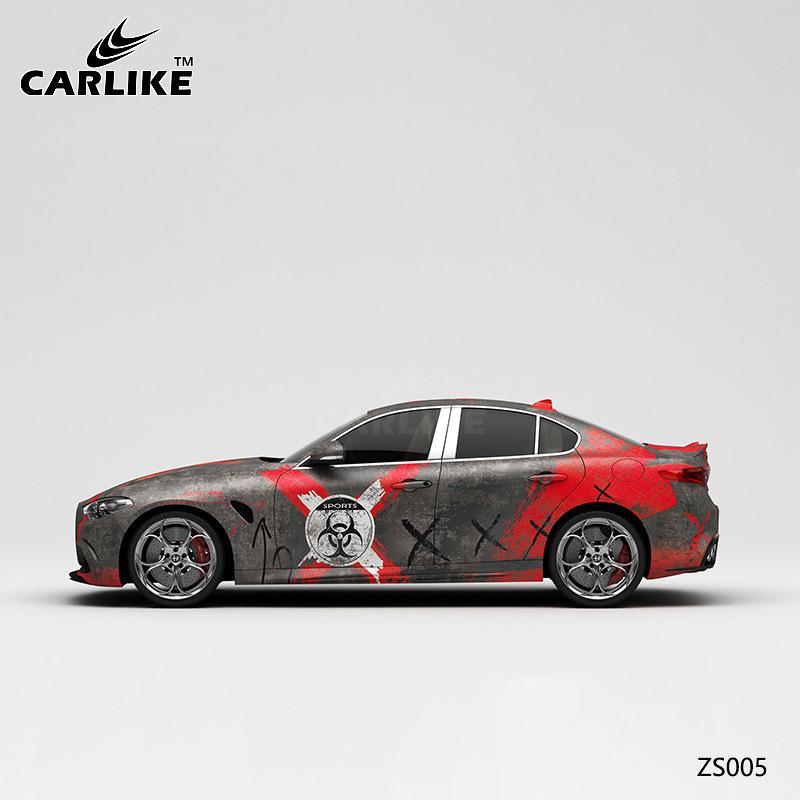 CARLIKE CL-ZS005 Pattern Resident Evil Red Alert High-precision Printing Customized Car Vinyl Wrap - CARLIKE WRAP