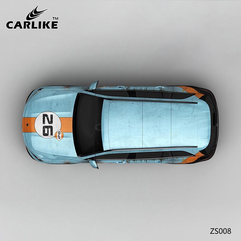 CARLIKE CL-ZS008 Rusty Gulf Oil Painting High-precision Printing Customized Car Vinyl Wrap - CARLIKE WRAP
