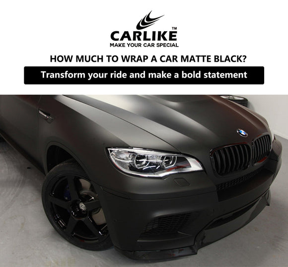 CARLIKE CL-SM-01 super matte black vinyl wrap mercedes Quezon - CARLIKE WRAP