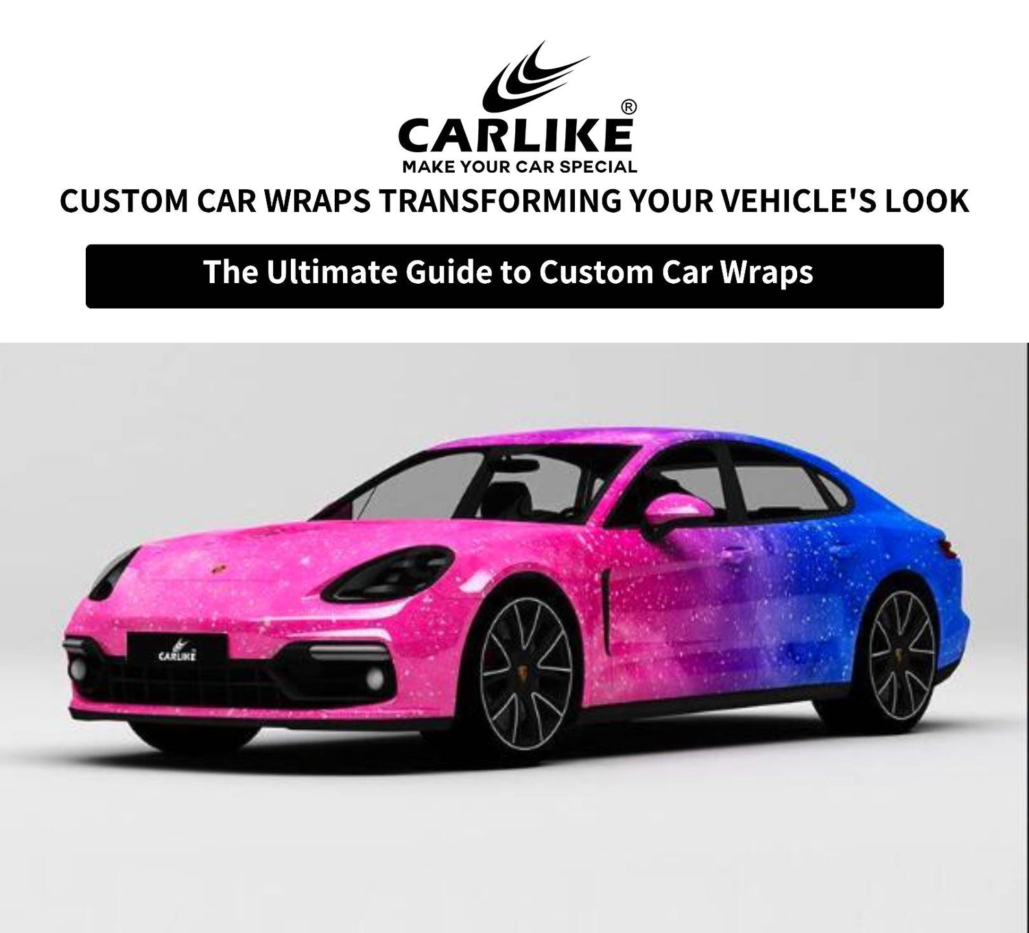 Gradient Galaxy Custom Car Wraps With Your Idea - CARLIKE WRAP