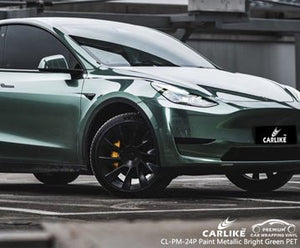 CARLIEK CL-PM-24P paint metallic sonoma green vinyl (pet air release paper) for tesla