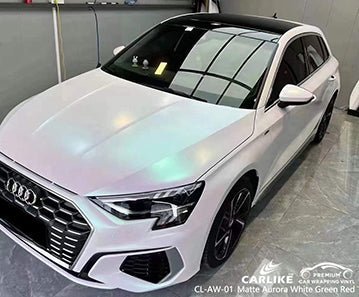 CARLIKE CL-AW-01 matte aurora white to green red vinyl for audi - CARLIKE WRAP