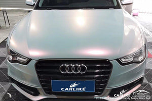 CARLIKE CL-CC-03 CHAMELEON CANDY MAGIC GRIS VINILO ROJO Para Audi