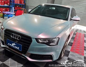 CARLIKE CL-CC-03 CHAMELEON CANDY MAGIC GRIS ROJO ENVOLTURA DE VINILO AUDI 