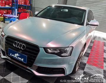 CARLIKE CL-CC-03 CHAMELEON CANDY MAGIC GREY RED VINYL WRAP AUDI - CARLIKE WRAP