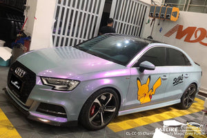 CARLIKE CL-CC-05 CHAMELEON CANDY VINILO MÁGICO GRIS PÚRPURA para Audi