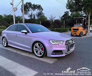 CARLIKE CL-CC-05 chameleon candy magic grey purple vinyl for audi