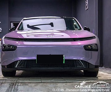 CARLIKE CL-CC-05 chameleon candy magic grey purple vinyl for xpeng - CARLIKE WRAP