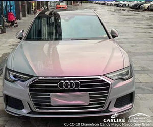 CARLIKE CL-CC-10 chameleon candy magic nardo grey green vinyl for audi