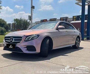 CARLIKE CL-CC-10 chameleon candy magic nardo grey green vinyl for mercedes-benz