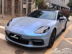 CARLIKE CL-CC Chameleon Candy Grey Vinilo envolvente para automóvil en Porsche 