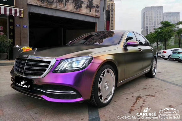 CARLIKE CL-CE-01 CHAMELEON ELECTRO METALLIC PURPLE TO GOLD VINYL FOR WRAP CAR - CARLIKE WRAP