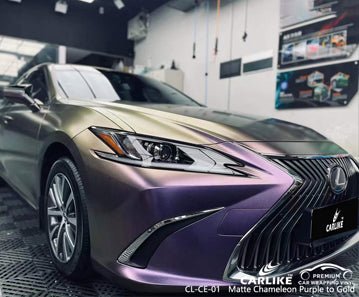 CARLIKE CL-CE-01 matte chameleon electro metallic purple gold vinyl for lexus - CARLIKE WRAP