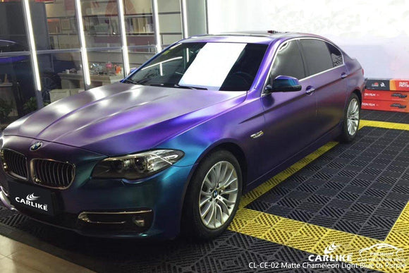 CARLIKE CL-CE-02 CHAMELEON ELECTRO METALLIC LIGHT BLUE TO PURPLE VINYL For BMW - CARLIKE WRAP