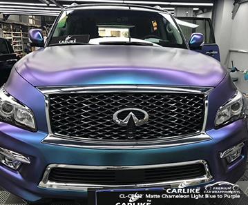 CARLIKE CL-CE-02 matte chameleon electro metallic blue purple vinyl material suppliers United Kingdom - CARLIKE WRAP