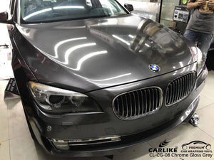 CARLIKE CL-CG-08 CHROME GLOSS GREY VINYL BMW WRAPPING