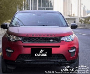 CARLIKE CL-CH-01 super chrome metallic romani red vinyl for land rover