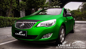 CARLIKE CL-CM-02 CHROME MATTE GREEN VINYL BUICK WRAP