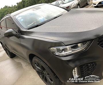 CARLIKE CL-CM-05 chrome matte black vinyl low initial tack glue for car body Dresden Germany - CARLIKE WRAP