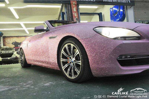 CARLIKE CL-DC-11 diamond crystal matte light pink vinyl wrap bmw Batangas Philippines - CARLIKE WRAP