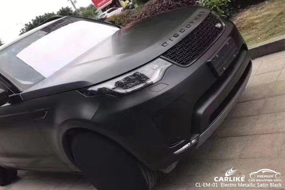 CARLIKE CL-EM-01 satin black matte electro metallic vinyl auto wrapping Hauts-de-France - CARLIKE WRAP