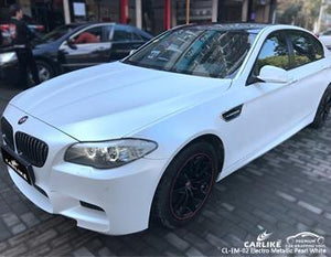 CARLIKE CL-EM-02 ENVOLTURA DE VINILO ELECTRO METALIZADO MATE BLANCO PERLA BMW 