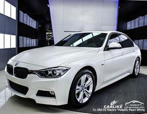 CARLIKE CL-EM-02 ENVOLTURA DE VINILO ELECTRO METALIZADO MATE BLANCO PERLA BMW 