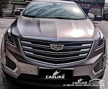 CARLIKE CL-EM-04 matte electro metallic ghost grey vinyl color changing car wraps Maryland United States - CARLIKE WRAP