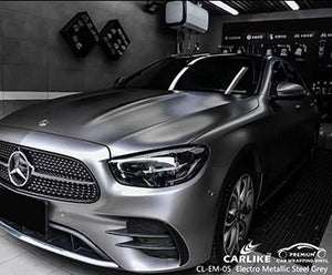 CARLIKE CL-EM-05 matte electro metallic steel grey vinyl for benz