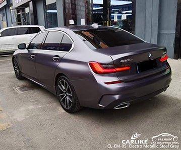 CARLIKE CL-EM-05 matte electro metallic steel grey vinyl for bmw - CARLIKE WRAP