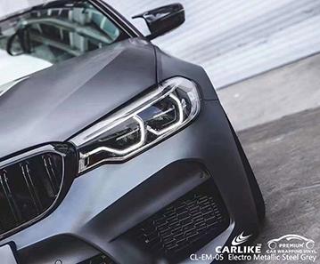 CARLIKE CL-EM-05 matte electro metallic steel grey vinyl for bmw - CARLIKE WRAP